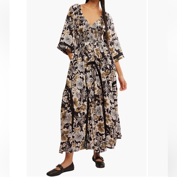 Free People Dresses & Skirts - NWT Free People Dixie Printed Floral Maxi Dress Size Small
